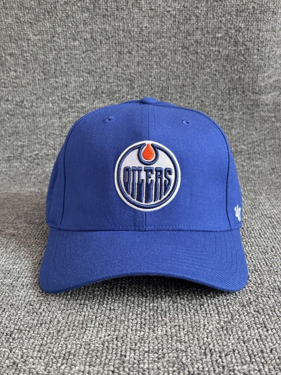 '47 Brand Edmonton Oilers Snapback Cap Curved Brim Royal Blue OSFA NHL Hat