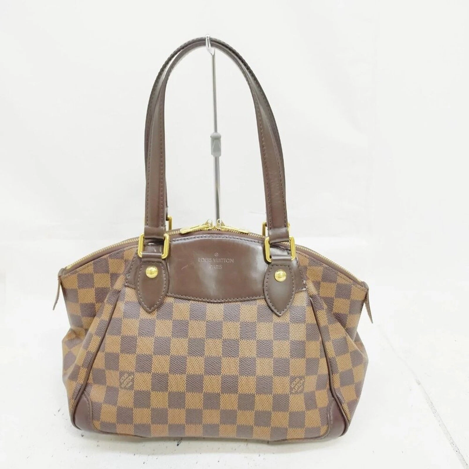 Authentic Louis Vuitton Verona PM Brown Damier Shoulder Bag 395-052625