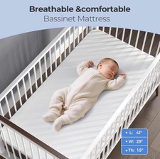 Bassinet Mattress, 41" x 29" Dual Season Gel Memory Foam - Brand New in Box 
