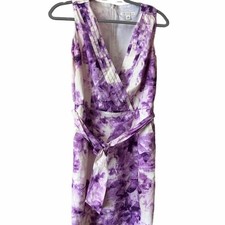 Banana Republic Purple Tie Dye 100% Cotten Dress.Size 12