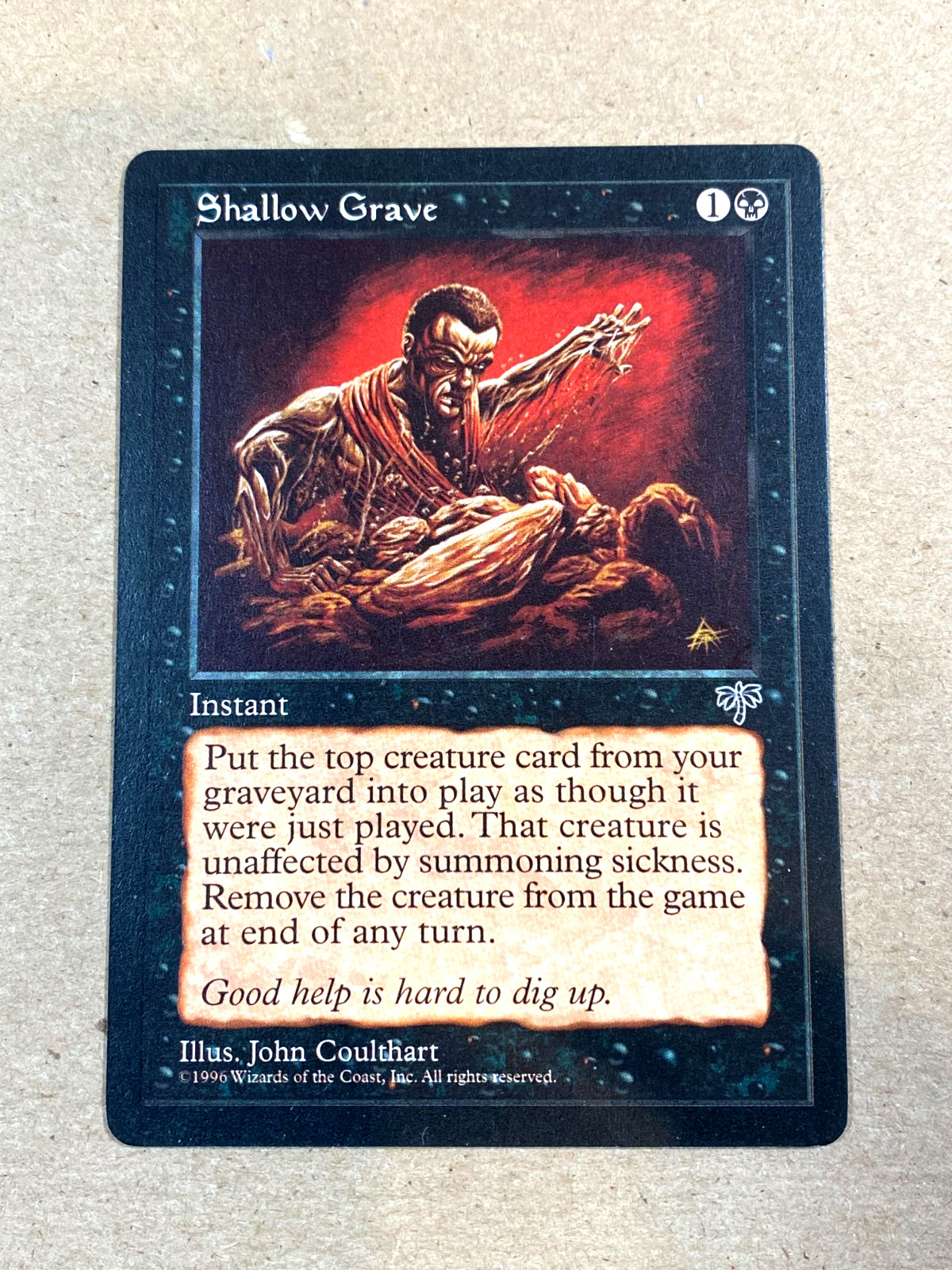 Shallow Grave Mirage Regular NM - MTG Magic the Gathering