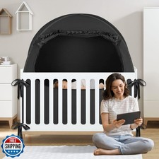 BORNA Pack N Play Blackout Cover, Blackout Tent for Full Size Crib and Pack a
