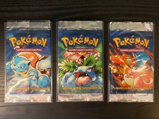 Pokemon Basis Base Set Booster LEER Glurak Turtok Bisaflor Charizard Blastoise