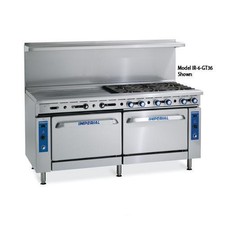 Imperial 72 in 8Burner Gas Range w/ Griddle and Convection Ovens