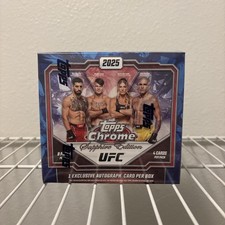 2025 Topps Chrome UFC Sapphire Edition Hobby Box 1 Auto MMA Factory Sealed New
