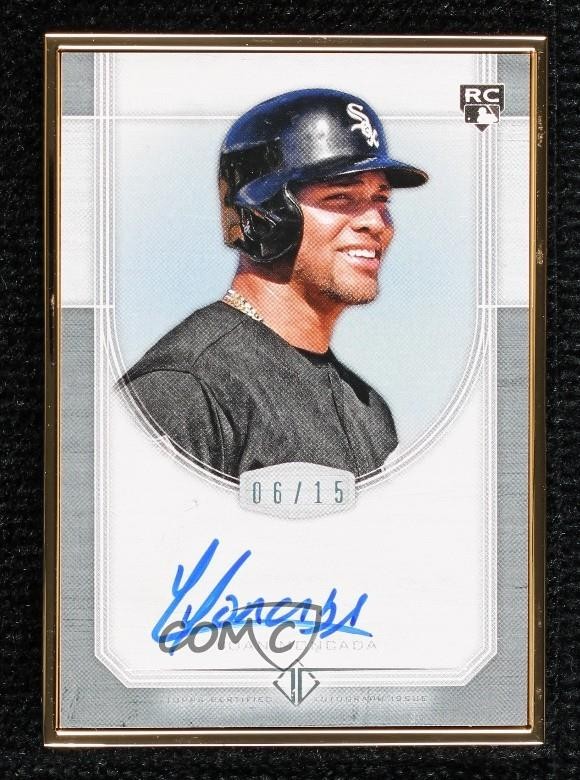 2017 Topps Transcendent Collection Silver 6/15 Yoan Moncada Rookie Auto RC 6fs