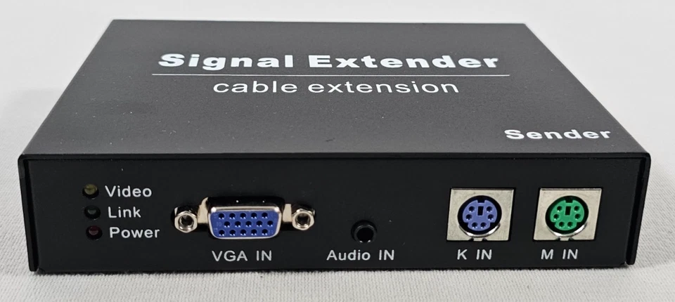1080p @60hz VGA KVM Extender Over Cat5e/6/7 Network Cable Up to 394FT No Latency - Image 4 of 4