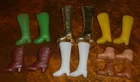 Vintage Barbie Doll  Clone Boots and Shoes LOT   60s 70s Excellent. 7 Pairs !
