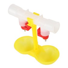 ?11PCS Double Nipple Chicken Cup Waterer Ball Valve Drinker With 2 Bowls Hanging