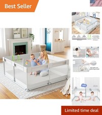 Luxurious 47x47in Baby Playpen - Portable Lightweight Toddler Activity Fence