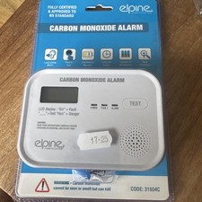 ELPINE  - 10 Year Life LCD Carbon Monoxide Detector / CO Alarm 31504C new sealed