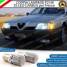 COPPIA LAMPADE FRECCE A LED ANTERIORI ALFA ROMEO 164 FINO AL 1991 P21W CANBUS