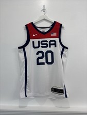 Nike Team USA 2020 Olympics Authentic Basketball Jersey, Size Lrg 48 CT6516-100