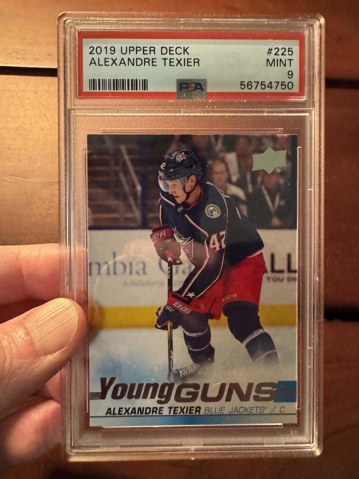 🇨🇦 Alexandre Texier 2019-20 Upper Deck Young Guns #225 PSA 9 MINT Rookie RC