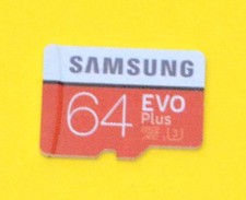 Samsung 64GB EVO Plus Micro SDXC Card Used