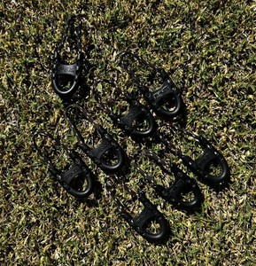 2 (TWO) PING HOOFER VANTAGE GOLF BAG ZIPPER PULLS PLEASE READ DESCRIPTION