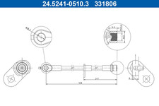 Bremsschlauch Hinterachse links für TOYOTA C-HR VAN