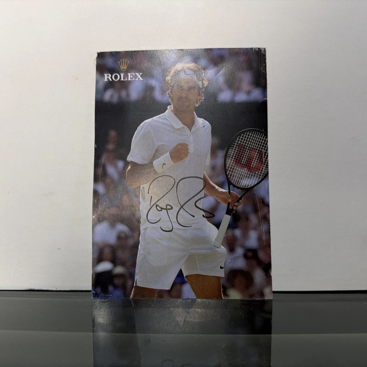 ROGER FEDERER AUTOGRAPH COLLECTION【限定】 Roger Federer Autographed Wimbledon Champion Signed Photo Rolex