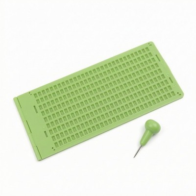 braille-schreibset faltbar blindenschrift-schreibtafel tragbar für blinde