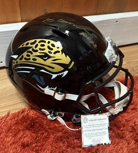 Tony Boselli Signed Jaguars Full-Size Helmet Inscribed HOF 22 Schwartz COA
