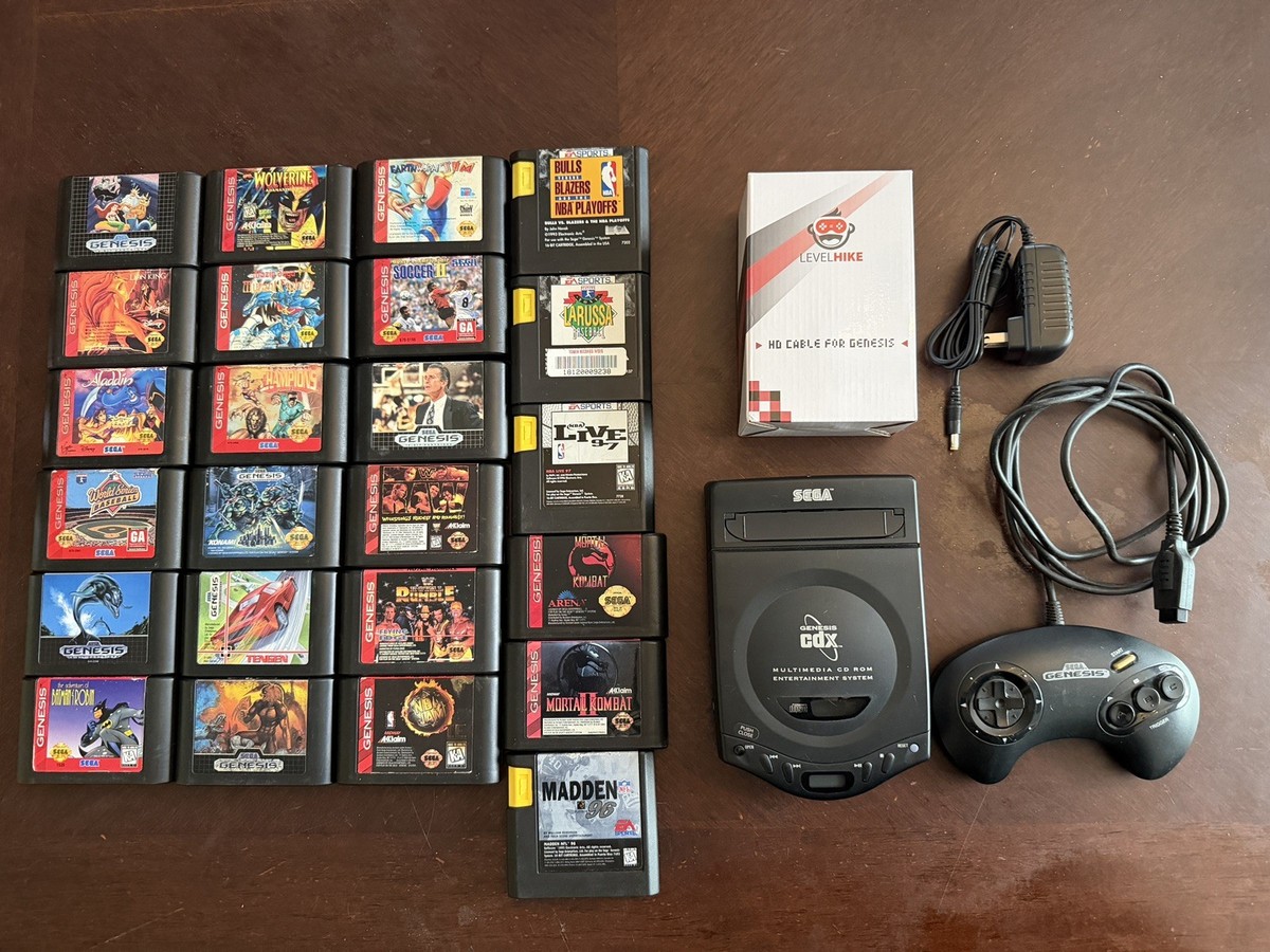 100% Working Sega Genesis CDX Mk-4121 with games. 10086041200| eBay