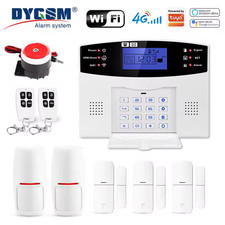 Tuya Smart 4G+Wifi Home Security Alarm System Wireless Burglar Alarm System Smar