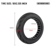Top 10x2 125 Vollgummireifen für Segway F20F25F30F40 Elektroroller – Bild 7