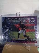 2022 Panini Mosaic - Montage Justin Fields #M-10 Purple Mosaic Prizm /49