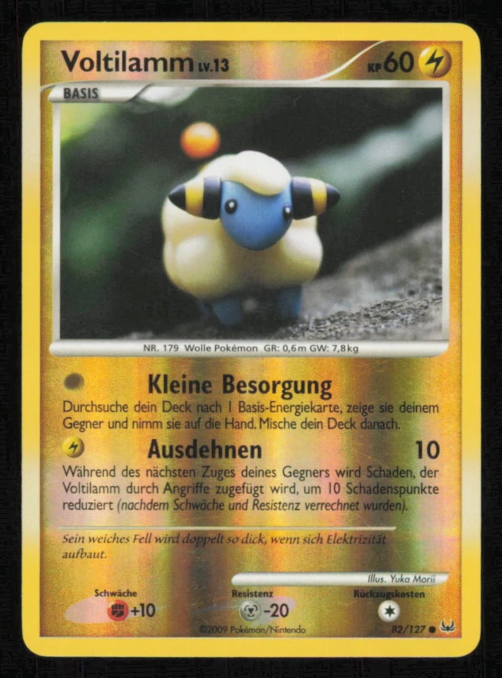 Pokemon Voltilamm 82/127 Platin Reverse Holo Deutsch - Bild 1 von 2