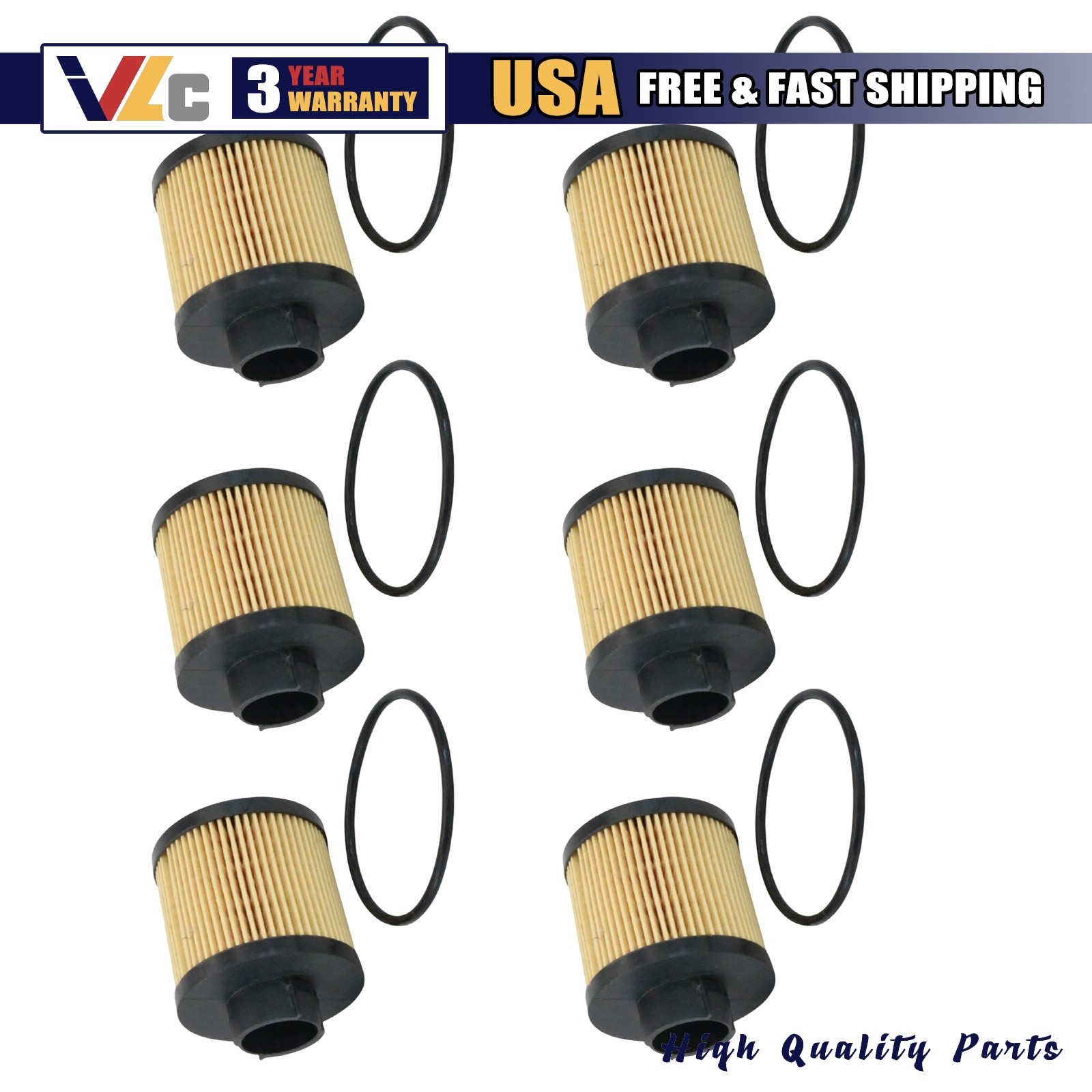 6X For Lamborghini Gallardo Spyder Coupe Superleggera SE Base Nera Oil Filter US