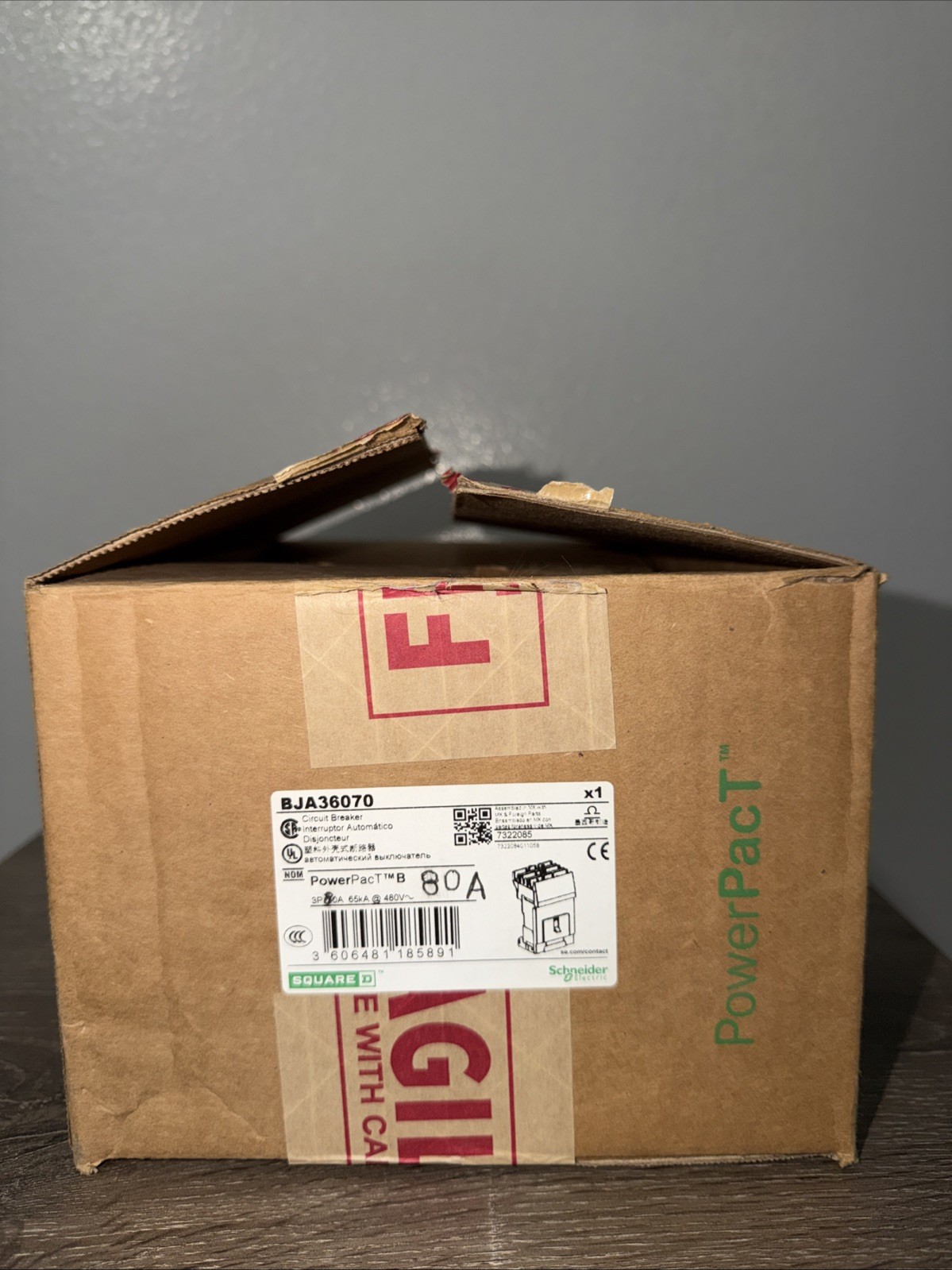 Square D Power Pact BJA36080 80 Amp 3 Pole Circuit Breaker