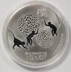 2016 1oz .999 Fine Silver Niue Lunar Year of The Monkey Round