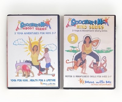 Scooter &  Me: Move with Me DVD Body Series & Mind Series Kids Yoga Adventures