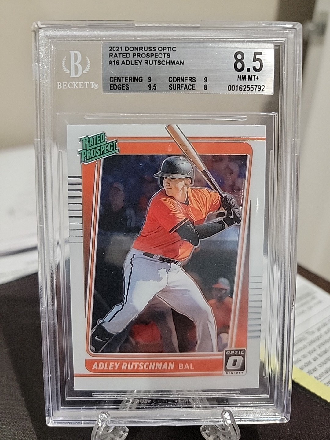 Adley Rutschman 2021 Donruss Optic Rated Prospect #RP16 Orioles