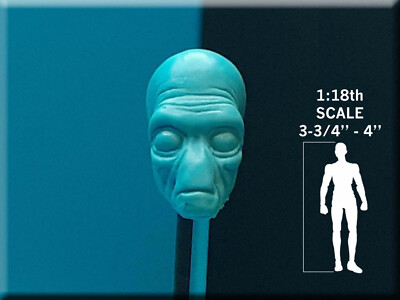 Star Wars Duros Cantina Alien Custom Head Cast TVC 3-3/4''  1:18 Scale