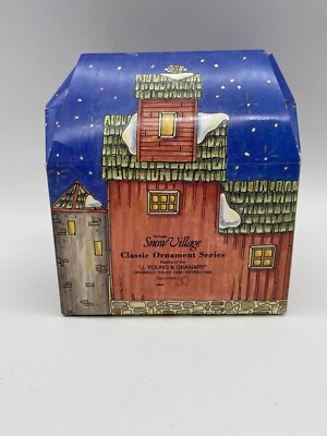 Dept 56 Classic Ornament Series Snow Village J. YOUNG'S GRANARY In Box 98632