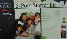 Linksys Fast Ethernet 10/100 5 port Starter Kit for Home And Office New in Box