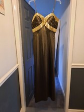 Stunning Bronze & Gold evening dress/Cocktail Dress