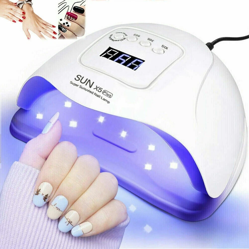 120W Nail Dryer LED Lamp UV Light Polish Gel Curing Machine Electric  Manicure US