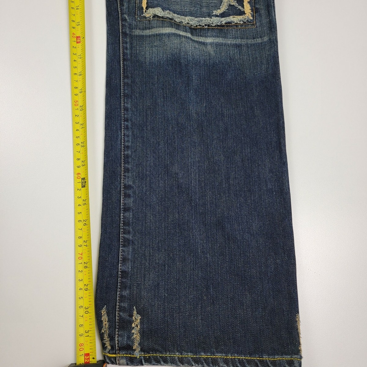 Y2K Von Dutch Denim Jeans Mens 32 x 32 USA Patched Y2K Von Dutch Denim Jeans Mens 32 x 32 USA Patched