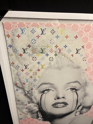 OLIVER GAL Louis Vuitton x Gucci MARILYN MONROE Foil Wall