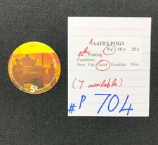 AAFES POGS, 10th Series/Printing, 1 POG, 5¢ , #P704, GOOD