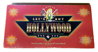 VINTAGE ''LETS BUY HOLLYWOOD'' BRETTSPIEL - HENMEAD ENTERPRISES INC 1991 100 % KOMP