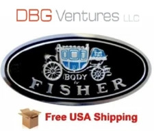 1955-1981 for GM Door Sill Plate Body By Fisher Aluminum Emblem Decal Tag Each