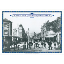 Sydney Historical Art Print – Oxford Street from Hyde Park 1910 – 4 sizes Poster