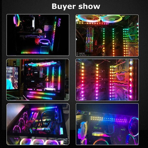 ARGB ws2812b DIY led Light Strip Symphony Modding PC Case M/B 3pin 5V RGB Header - Picture 11 of 20