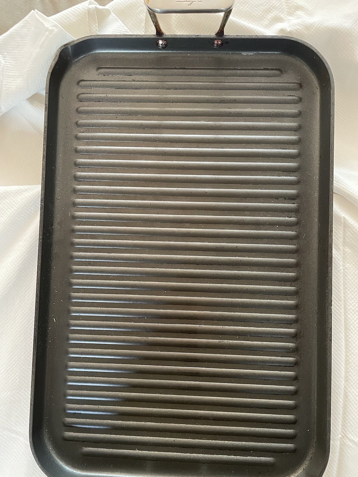 ALLCLAD Double Burner 2Handled Non Stick Grill Griddle Tray 20 x 13