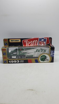 Matchbox Team NFL 1993 Jets Semi Truck w/ Trailer IN BOX