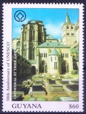 Guyana 1997 MNH, Cathedral at Trier in Germany, UNESCO Architecture - 