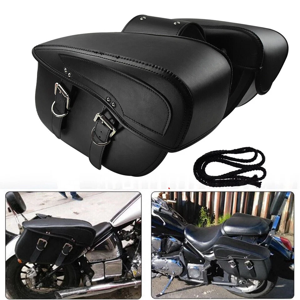 Motorcycle Saddle Bags for Harley Sportster XL 883 XL 1200 Side Tool Bag Luggage - Image 4 of 4